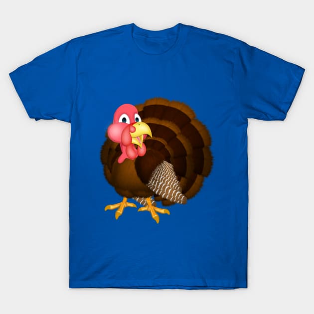 Cartoon Turkey T-Shirt by Ratherkool